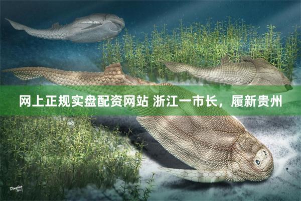 网上正规实盘配资网站 浙江一市长，履新贵州