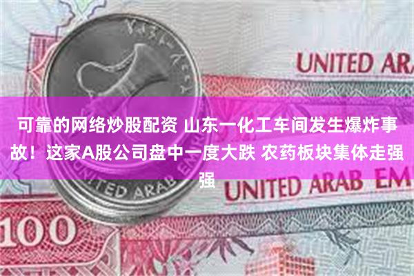 可靠的网络炒股配资 山东一化工车间发生爆炸事故！这家A股公司盘中一度大跌 农药板块集体走强